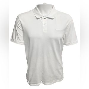 Calvin Klein Mens Cotton Liquid Touch Polo - White - 40M6718122
